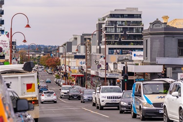 Burgundy Street Traffic