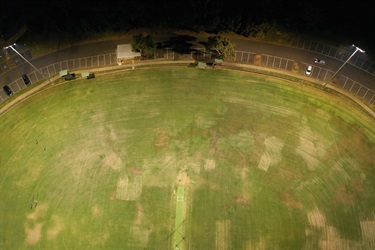 Warringal Park oval sports field aerial view (2 of 3)