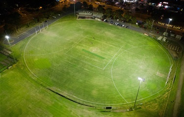 Yulong Reserve sports field aerial view