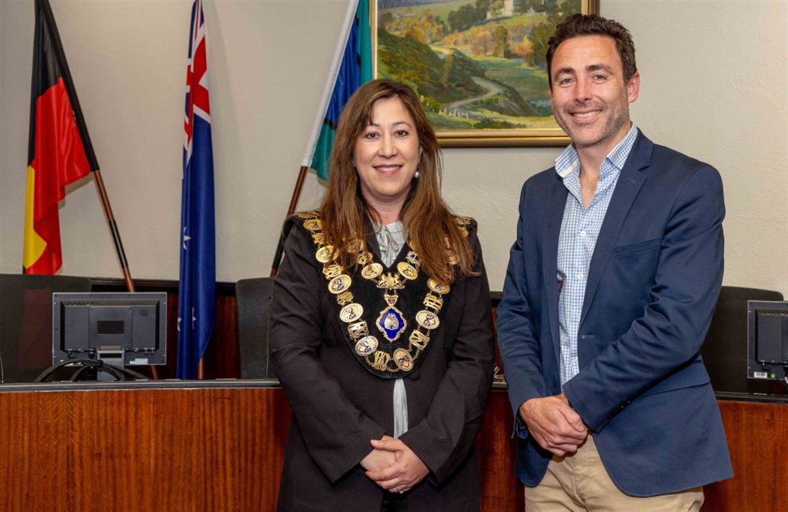 Recently elected Banyule Mayor Elizabeth Nealy and Deputy Mayor Peter Castaldo