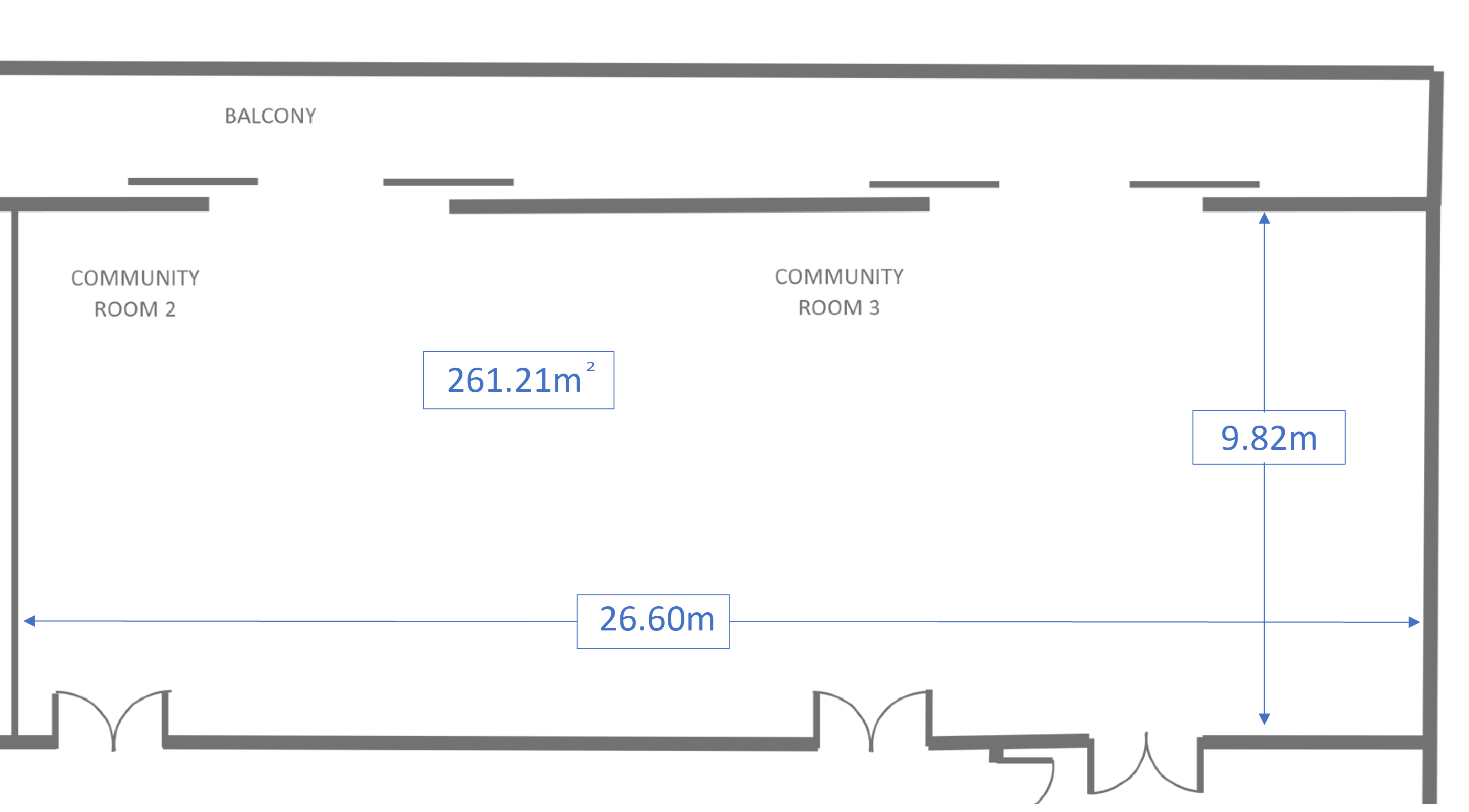 Bellfield Community Hub Community Rooms 2 and 3 LVL 1 DIMENSIONS Floor Plan.png